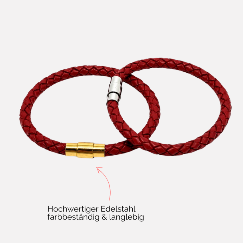 Damen-Lederarmband-geflochten