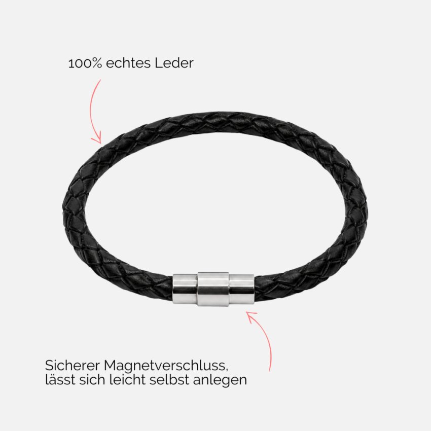 Damen-Lederarmband-geflochten