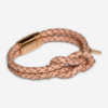 Knoten-Lederarmband in geflochtenem Leder