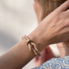 Knoten-Lederarmband in geflochtenem Leder