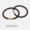 Herren Lederarmband dunkelbraun