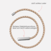 Lederarmband für Damen zum Wickeln natur