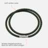 Lederarmband Damen, Wickelarmband grün