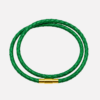 Lederarmband Damen, Wickelarmband hellgrün