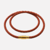 Lederarmband Damen, Wickelarmband rot