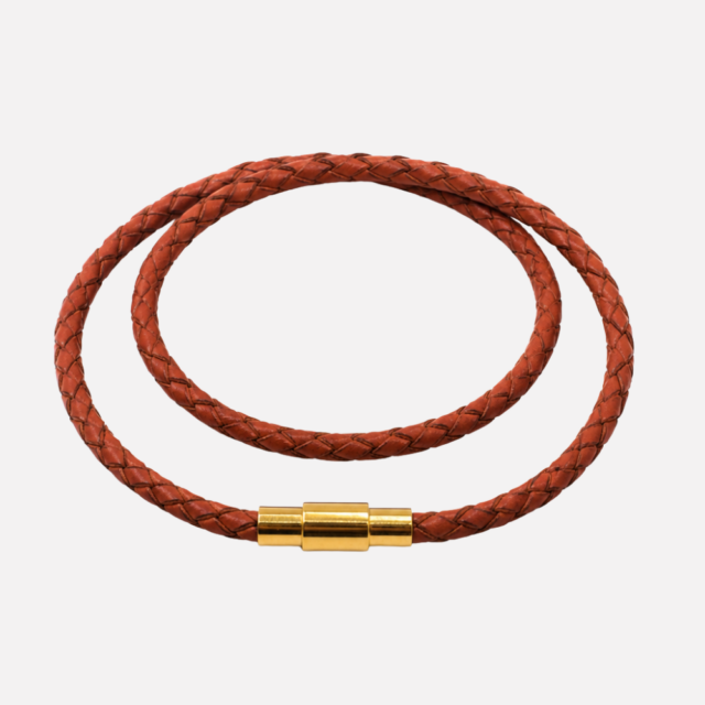 Lederarmband Damen, Wickelarmband rot